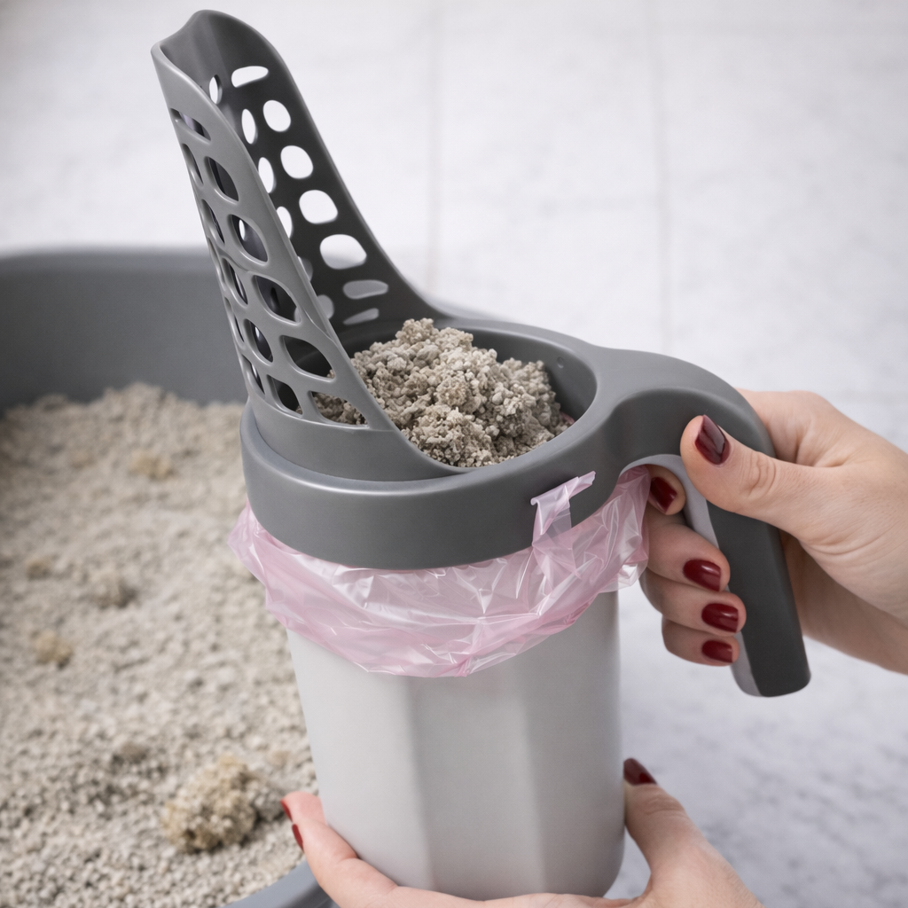 Pelle à litière avec bac intégré – Nettoyer sans en mettre partout